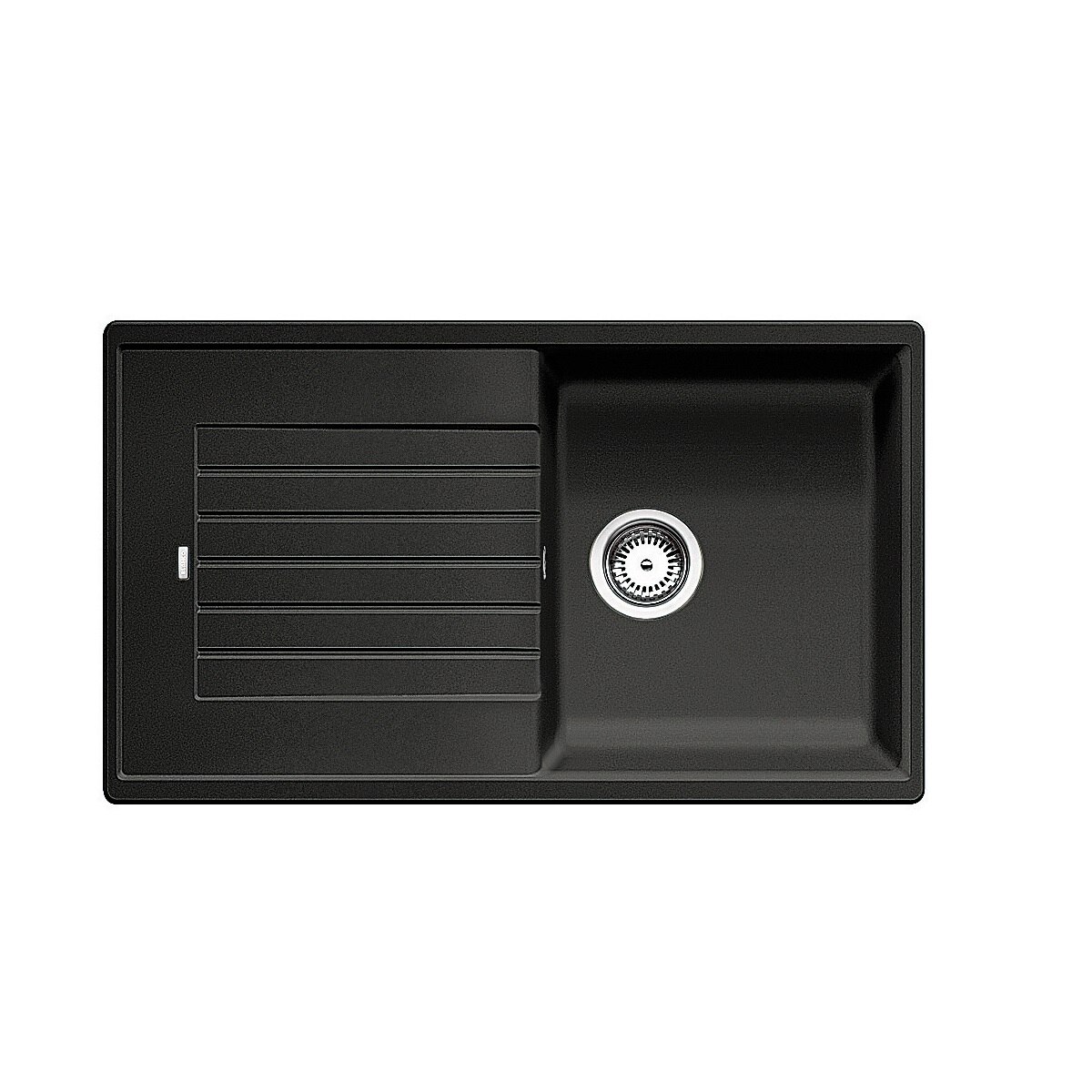 Chiuveta bucatarie, Blanco ZIA 5 S Chiuveta Silgranit antracit, 86 x 50 x 19 cm, sifon cu ventil inclus, fara excentric