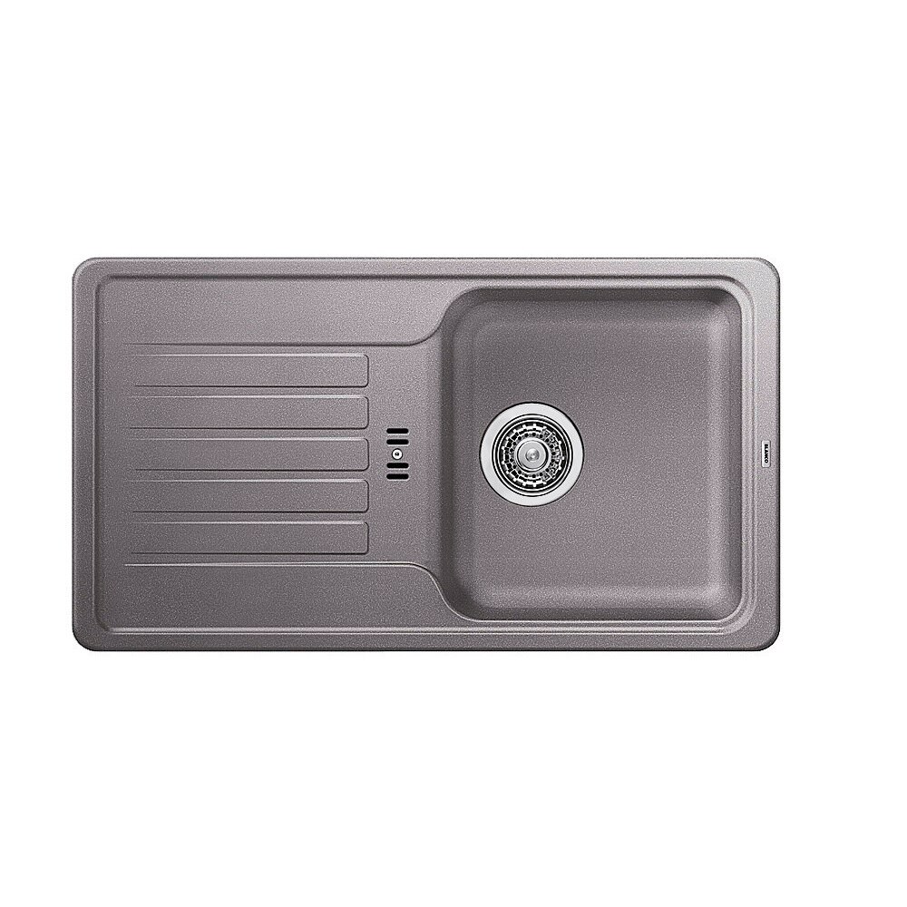 Chiuveta bucatarie, Blanco FAVOS MINI Chiuveta Silgranit alumetalic, 78 x 43.5 x 18 cm, sifon cu ventil incluse, fara excentric