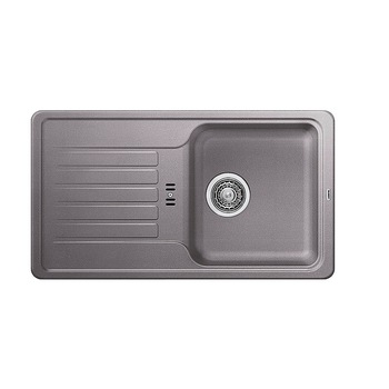 Chiuveta bucatarie, Blanco FAVOS MINI Chiuveta Silgranit alumetalic, 78 x 43.5 x 18 cm, sifon cu ventil incluse, fara excentric Chiuveta bucatarie, Blanco FAVOS MINI Chiuveta Silgranit alumetalic, 78 x 43.5 x 18 cm, sifon cu ventil incluse, fara excentric