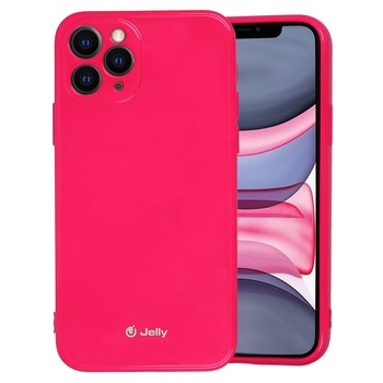 Husa iPhone 11 Pro, Jelly Case, Roz Inchis Husa iPhone 11 Pro, Jelly Case, Roz Inchis