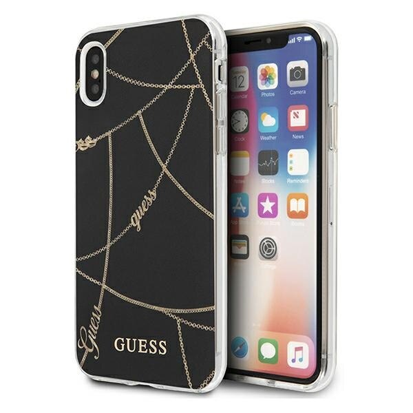 Husa iPhone X / XS Guess Chain Collection Gold