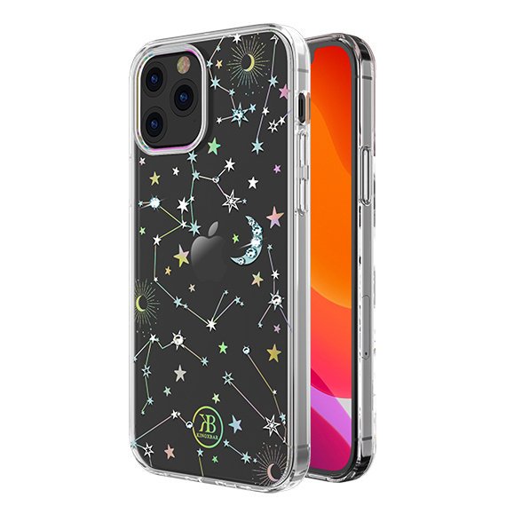 Husa iPhone 12 / 12 Pro Kingxbar Lucky Series Crystals Zodiac Transparenta