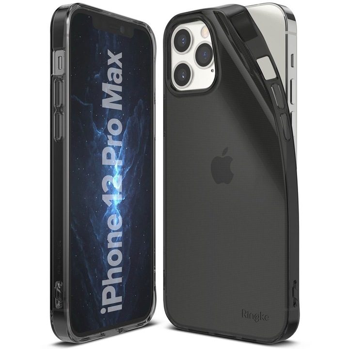Husa iPhone 12 Pro Max Ringke Air Ultra-Thin TPU Grey