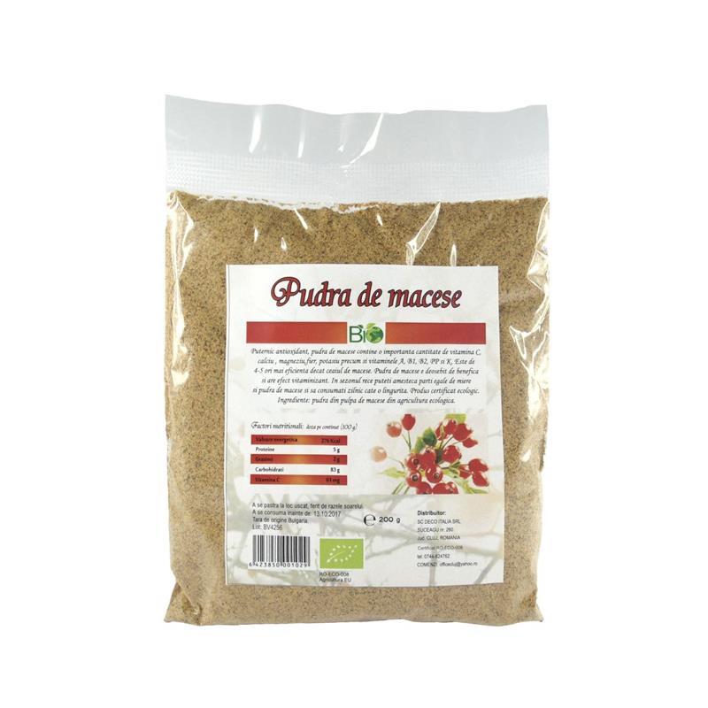 Pulbere Macese Bio 200 grame Deco Italia