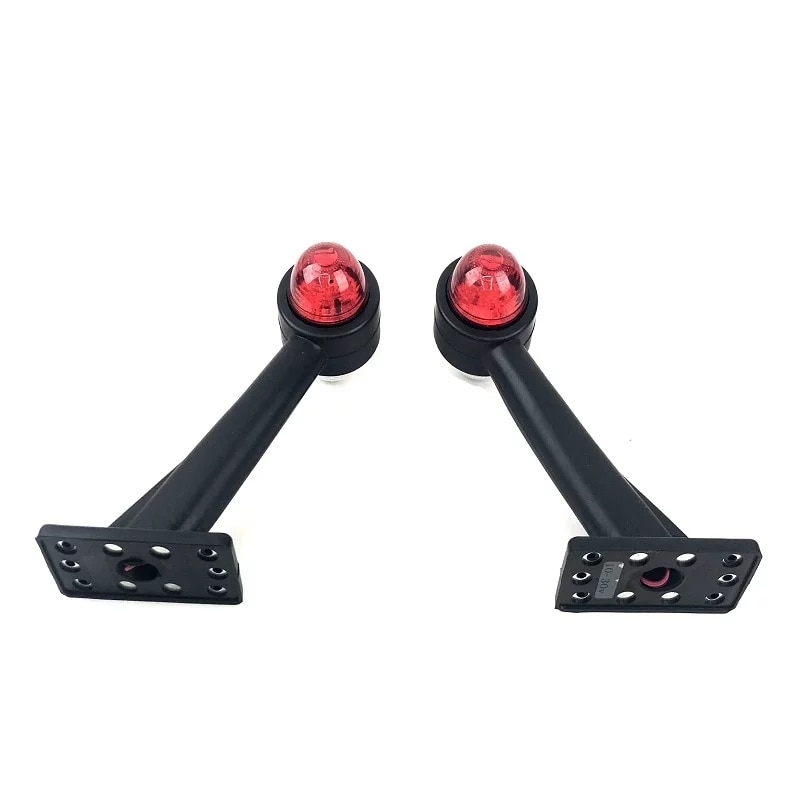 Set 2 lampi led pentru gabarit 12v-24v rosu+ alb brat lung de 19 cm, breckner germany