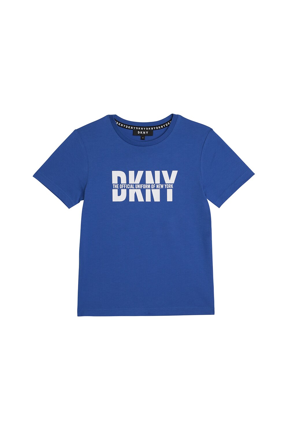 DKNY, Tricou cu imprimeu logo, albastru inchis/alb