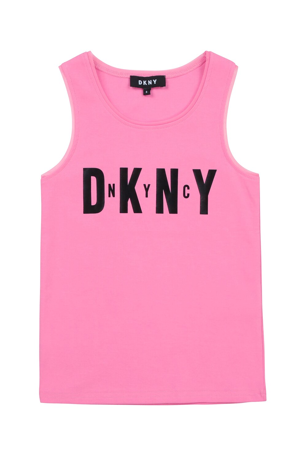 DKNY, Top cu imprimeu logo, Roz/Negru