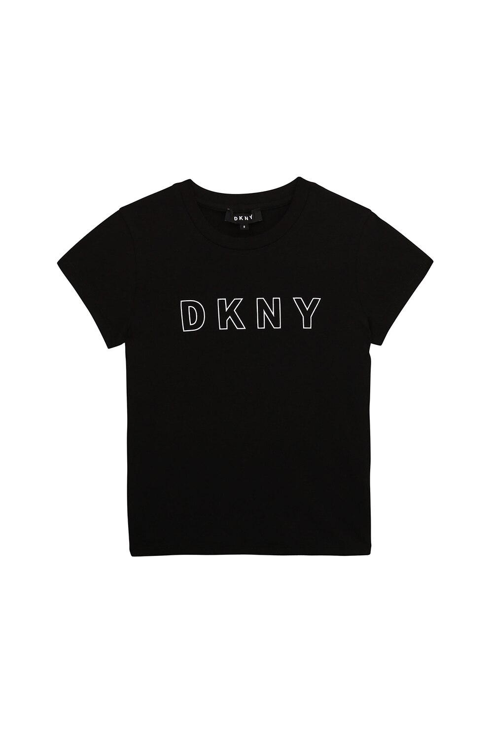DKNY, Tricou cu imprimeu logo, Negru/Alb