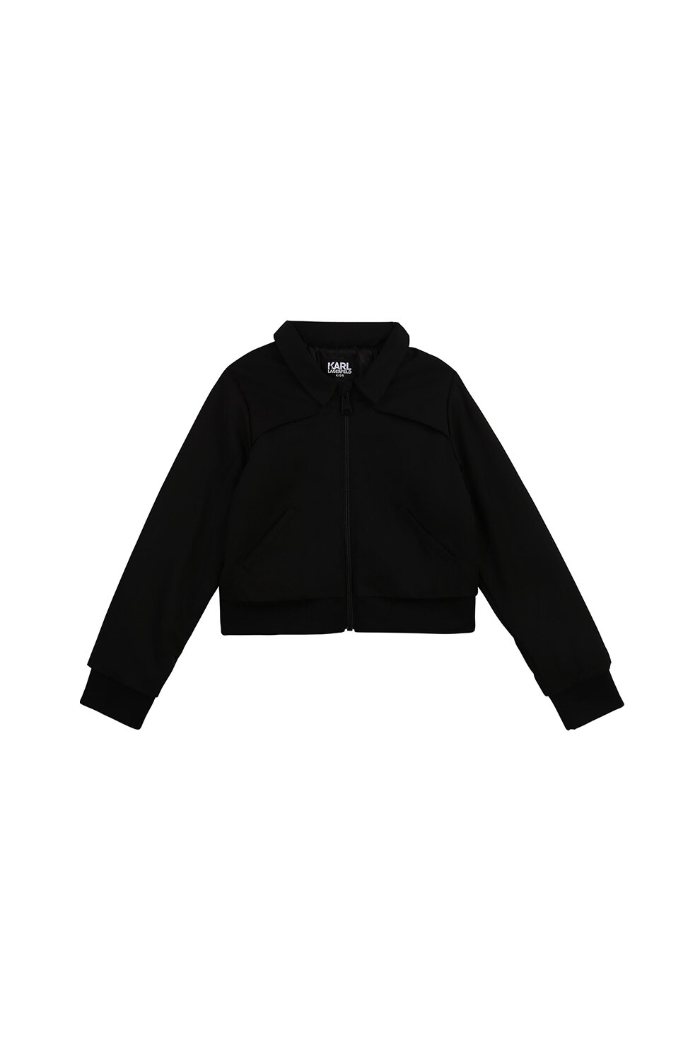 Karl Lagerfeld, Jacheta cu logo pe partea din spate, Negru, 108 CM