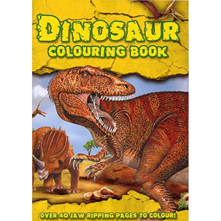 Dinoszaurusz kifestőkönyv - 32 oldal + 3 év