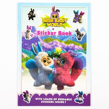 Carte de colorat si autocolante reutilizabile Bush Baby World Sticker book - 16 pagini din care 2 de autocolante + 3 ani Carte de colorat si autocolante reutilizabile Bush Baby World Sticker book - 16 pagini din care 2 de autocolante + 3 ani