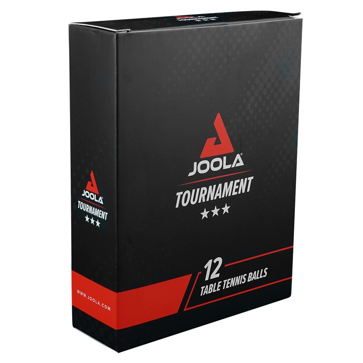 Set mingi Joola Tournament 40+, 3 stele, 12 bucati, Alb