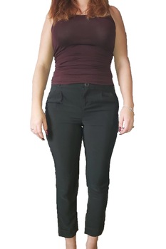 Pantaloni, Bershka 147, Negru Pantaloni, Bershka 147, Negru