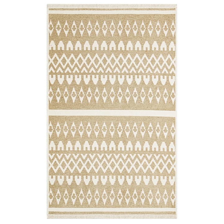 Covor Maze Home MONDO, Reversibil, Cream Beige 03, 120 x 180 cm
