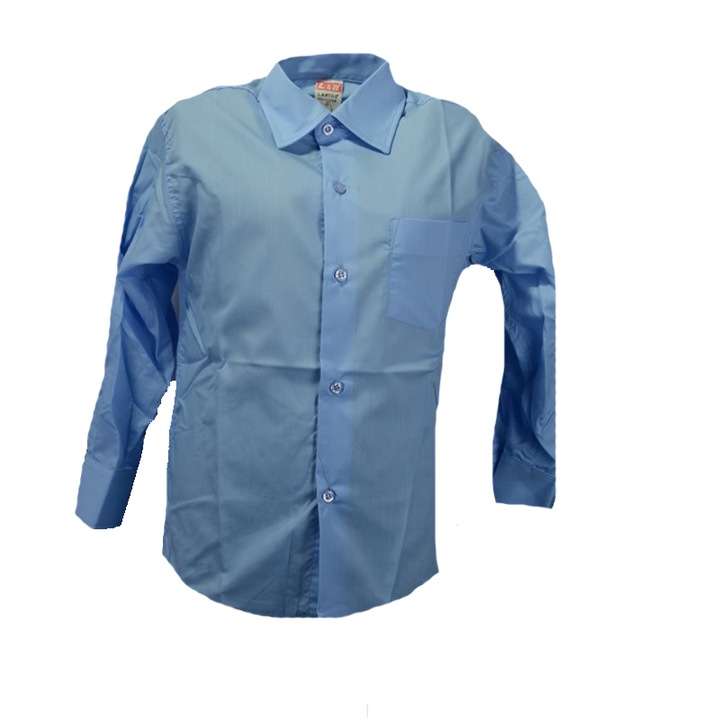 Camasa cu maneca lunga pentru baieti LA Kids KSL-106C, Albastru