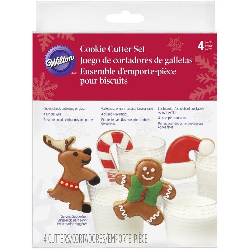 Set decupatoare pentru biscuiti, 4 piese, Wilton