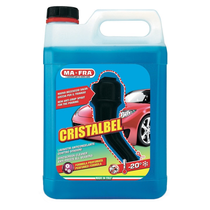 Течност за чистачки Ma-Fra Cristalbel, 5 л, -20C, За всички сезони