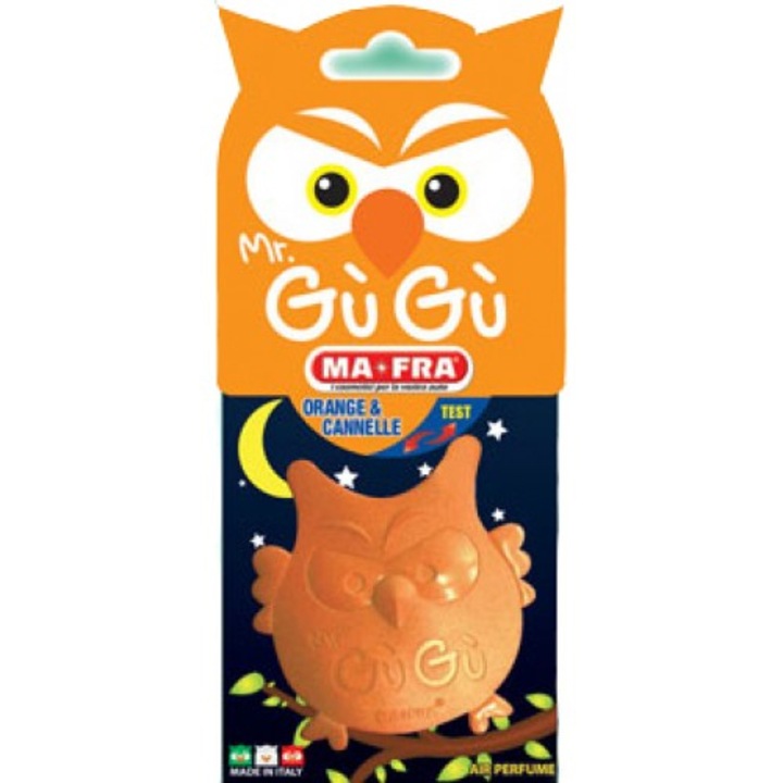 Odorizant auto din cauciuc MA-FRA Mr. Gugu Orange/Orange & Cannelle