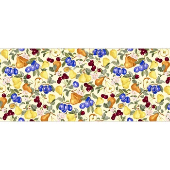 Fata de masa Gecor, 100% bumbac, 150x300 cm, COD 11940 flori si fructe Fata de masa Gecor, 100% bumbac, 150x300 cm, COD 11940 flori si fructe