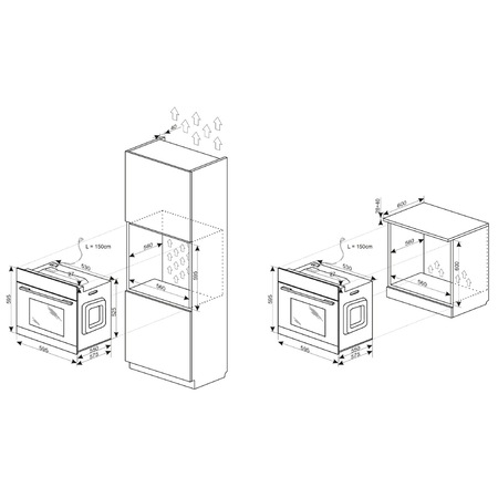 Cuptor incorporabil Hansa Scandium BOEI68472, Electric, 65 l, Autocuratare catalitica, Grill, Timer electronic, Clasa A, Inox