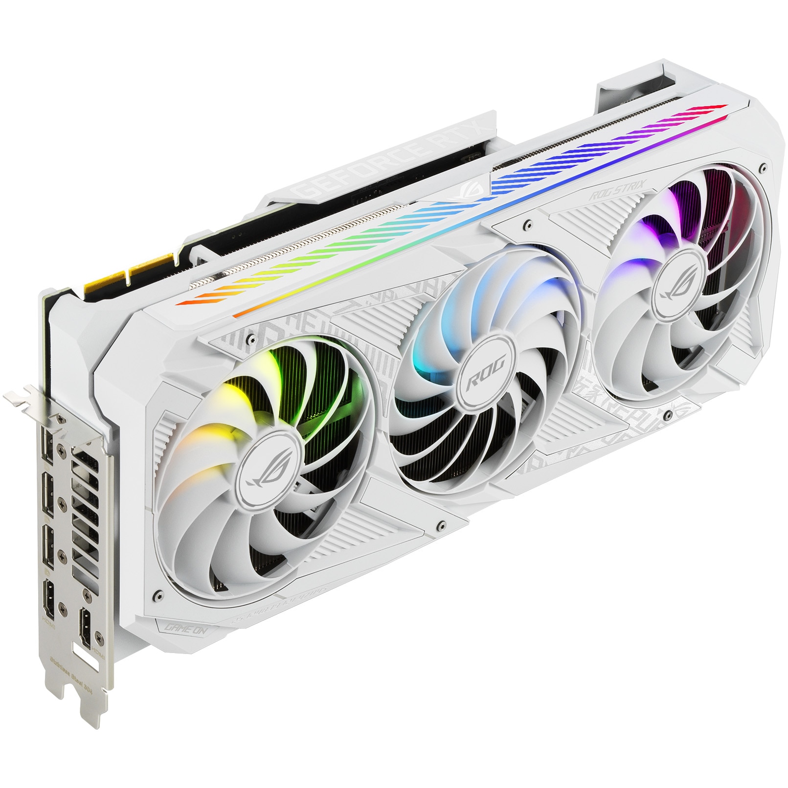 Placa video ASUS ROG Strix GeForce® RTX™ 3090 OC White Edition