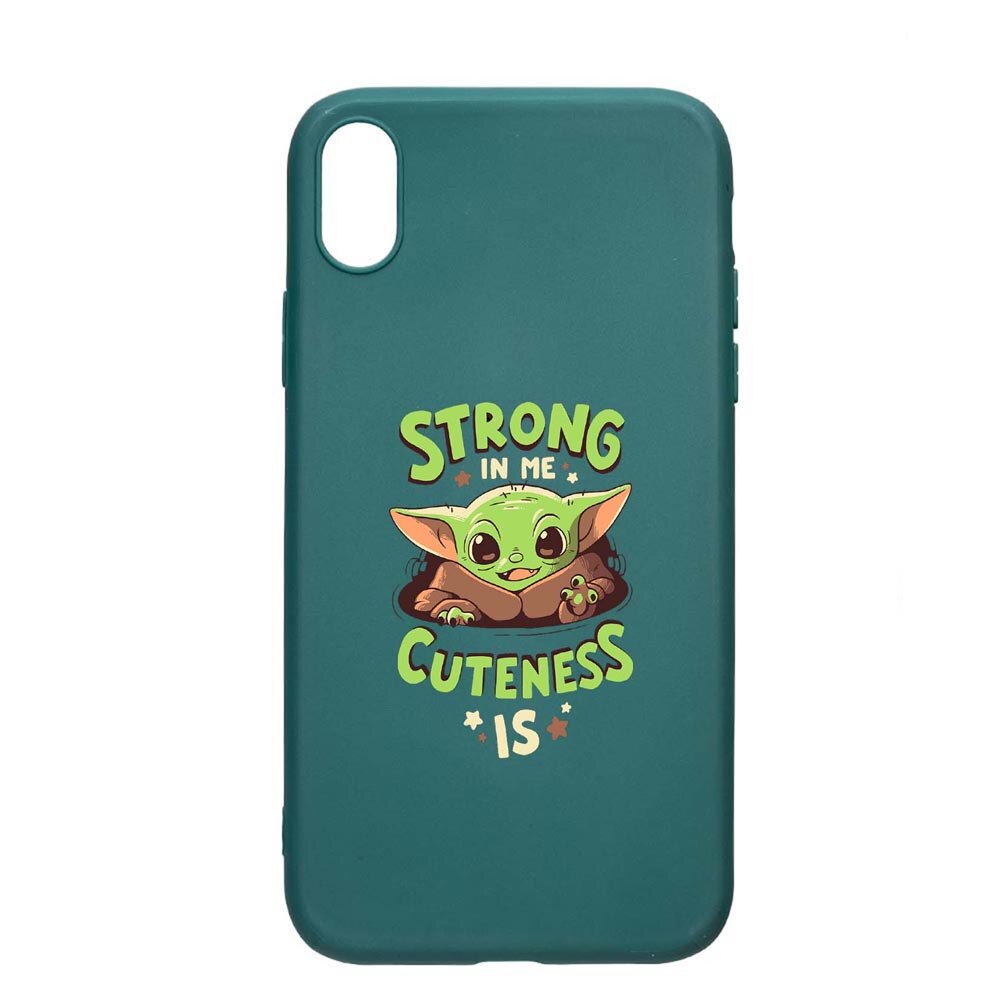 Husa Huawei Y6 2019, Star Wars Baby Yoda, rezistenta la uzura, anti-alunecare, din silicon Premium, ForestGreen, FG400