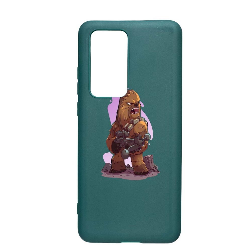 Husa Samsung Galaxy A51, Star Wars Chewbacca, rezistenta la uzura, anti-alunecare, din silicon Premium, ForestGreen, FG401