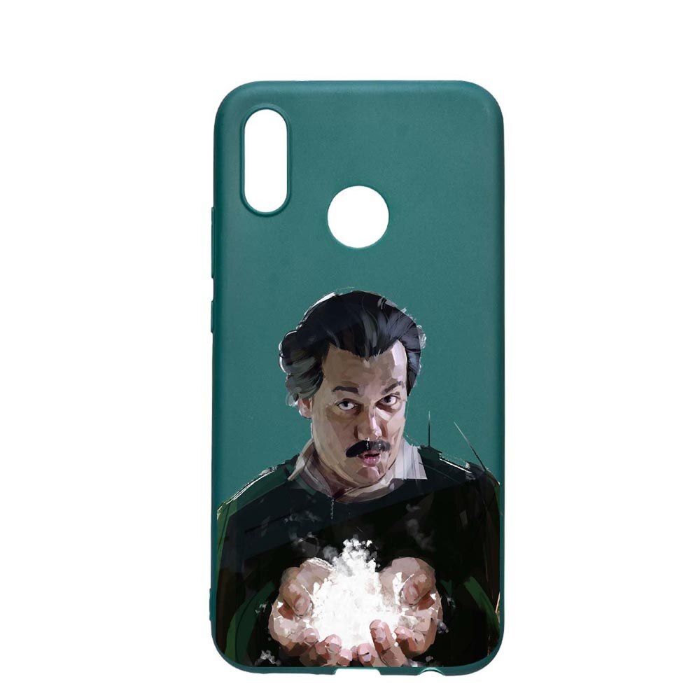 Husa Samsung Galaxy A70, Narcos Pablo Escobar, rezistenta la uzura, anti-alunecare, din silicon Premium, ForestGreen, FG446