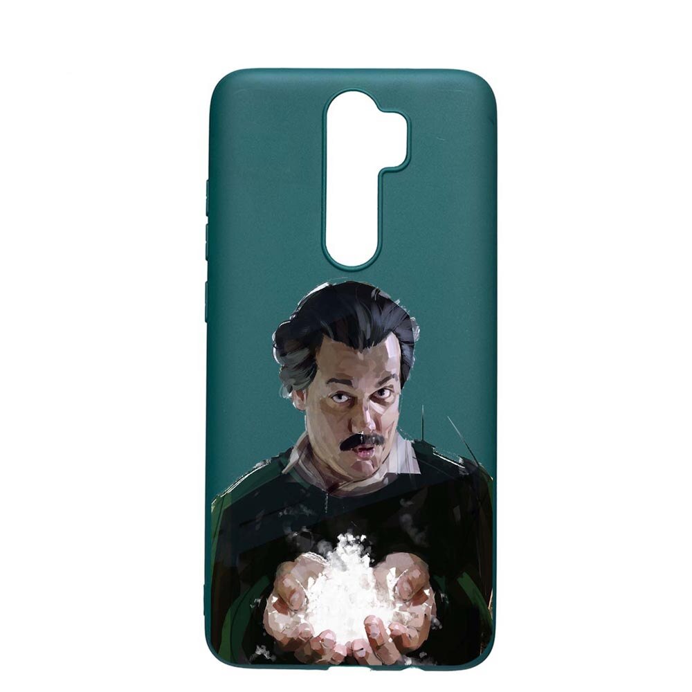 Husa Xiaomi Redmi Note 8 Pro, Narcos Pablo Escobar, rezistenta la uzura, anti-alunecare, din silicon Premium, ForestGreen, FG446