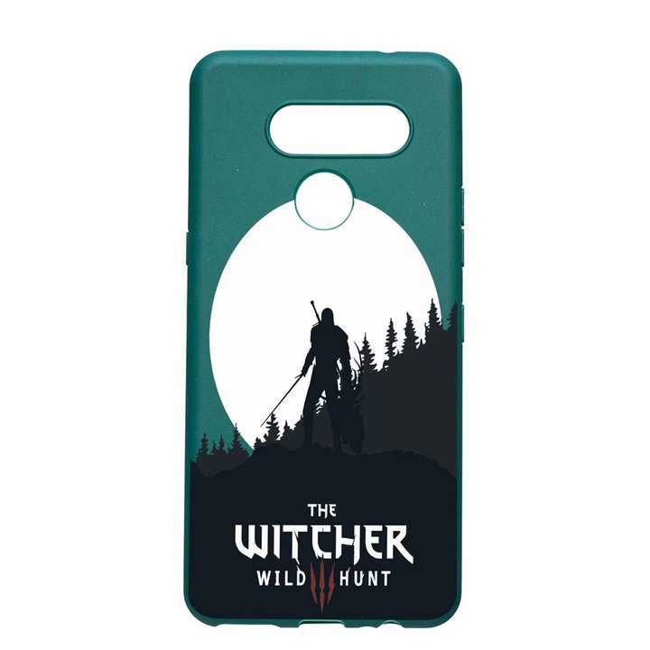 LG K50s The Witcher Устойчив на износване противоплъзгащ премиум силиконов калъф ForestGreen FG427