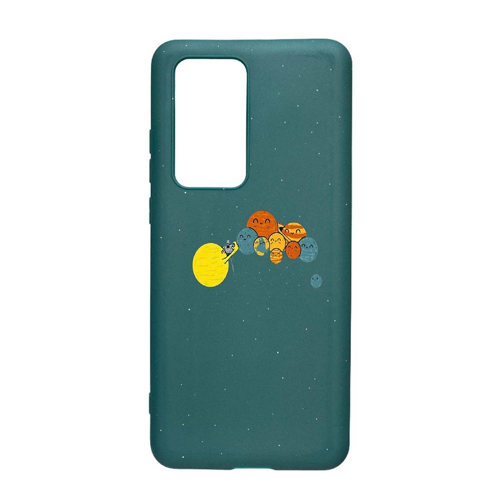 Husa Huawei P40 Pro, Universe, Selfie, rezistenta la uzura, anti-alunecare, din silicon Premium, ForestGreen, FG469