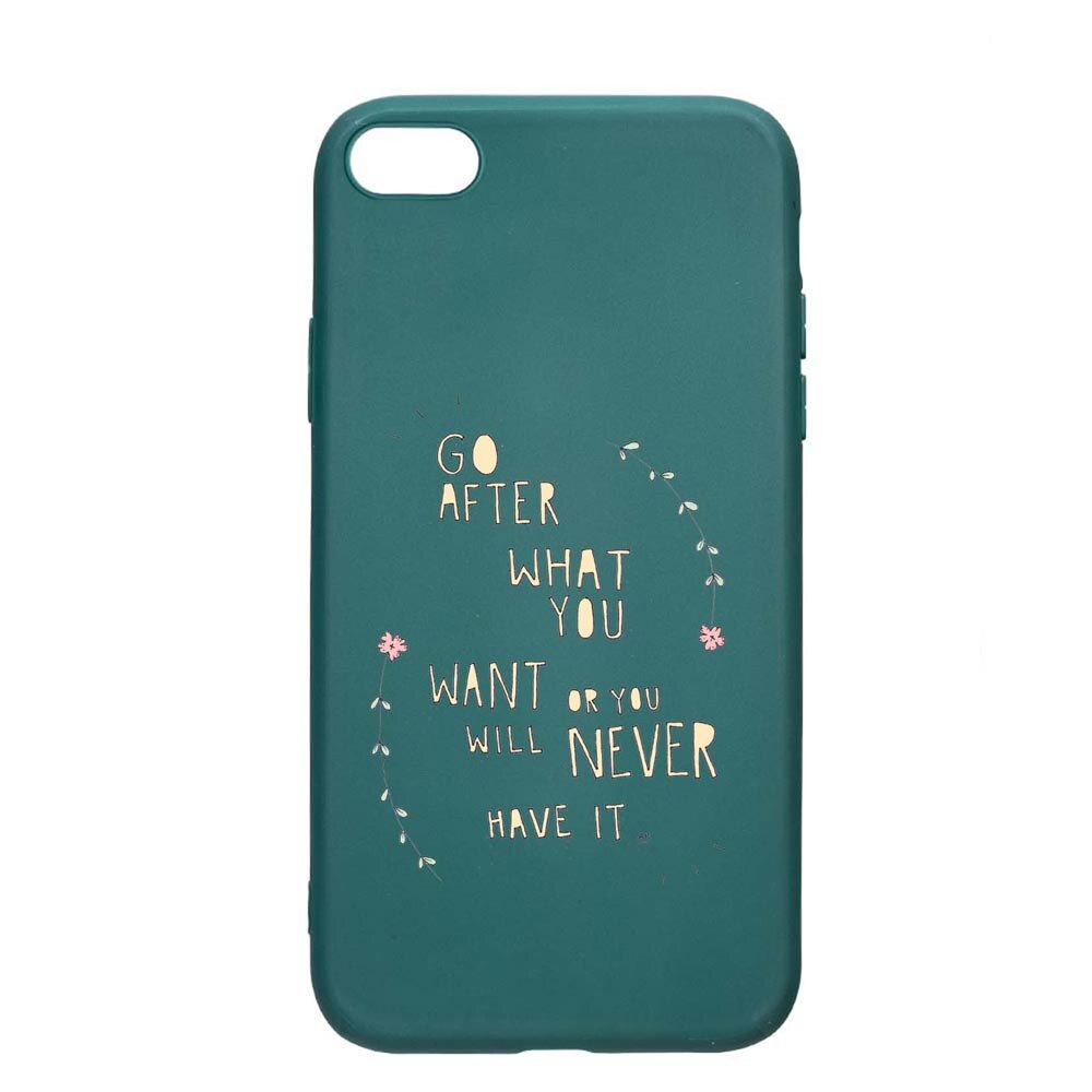 Husa Apple iPhone 6S / 6, Be Positive, rezistenta la uzura, anti-alunecare, din silicon Premium, ForestGreen, FG483