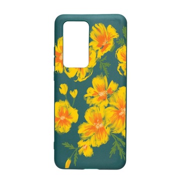 Husa Huawei P40 Pro, Pastel Colors - Flowers, rezistenta la uzura, anti-alunecare, din silicon Premium, ForestGreen, FG502 Husa Huawei P40 Pro, Pastel Colors - Flowers, rezistenta la uzura, anti-alunecare, din silicon Premium, ForestGreen, FG502