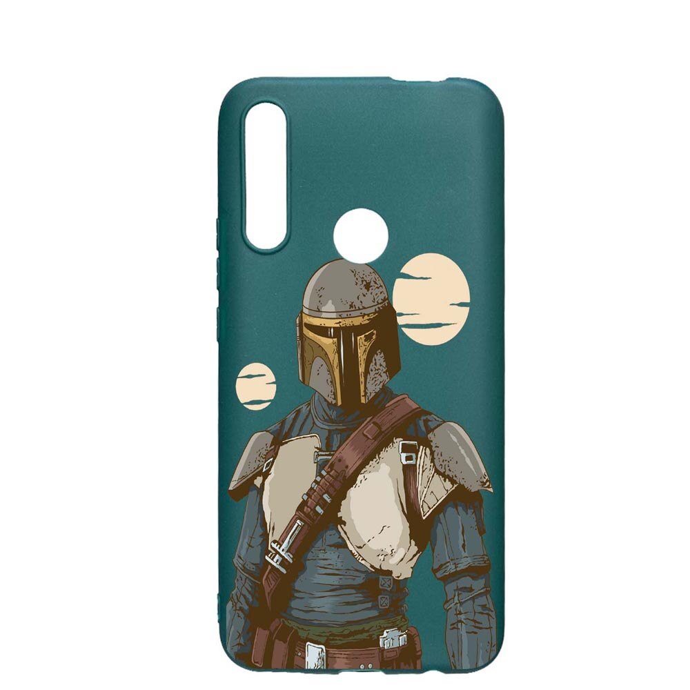Husa Huawei P Smart Z, Star Wars The Mandalorian, rezistenta la uzura, anti-alunecare, din silicon Premium, ForestGreen, FG461