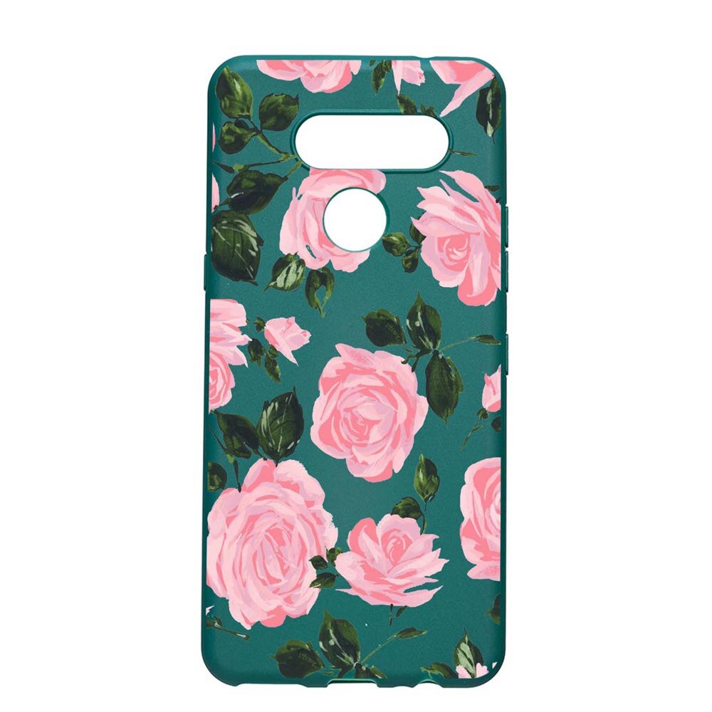 Husa LG K50s, Rose - pastel colors, rezistenta la uzura, anti-alunecare, din silicon Premium, ForestGreen, FG514