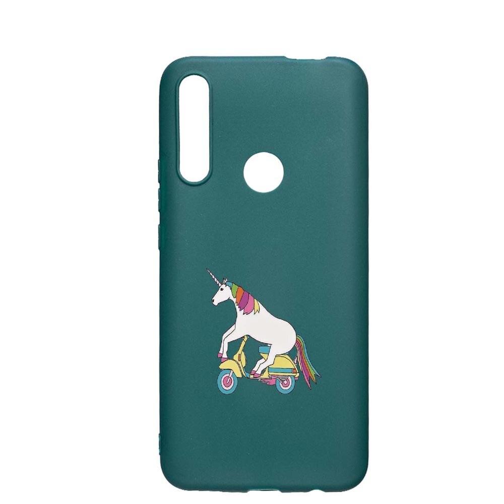 Husa Huawei P Smart Z, Unicorn on the road, rezistenta la uzura, anti-alunecare, din silicon Premium, ForestGreen, FG528