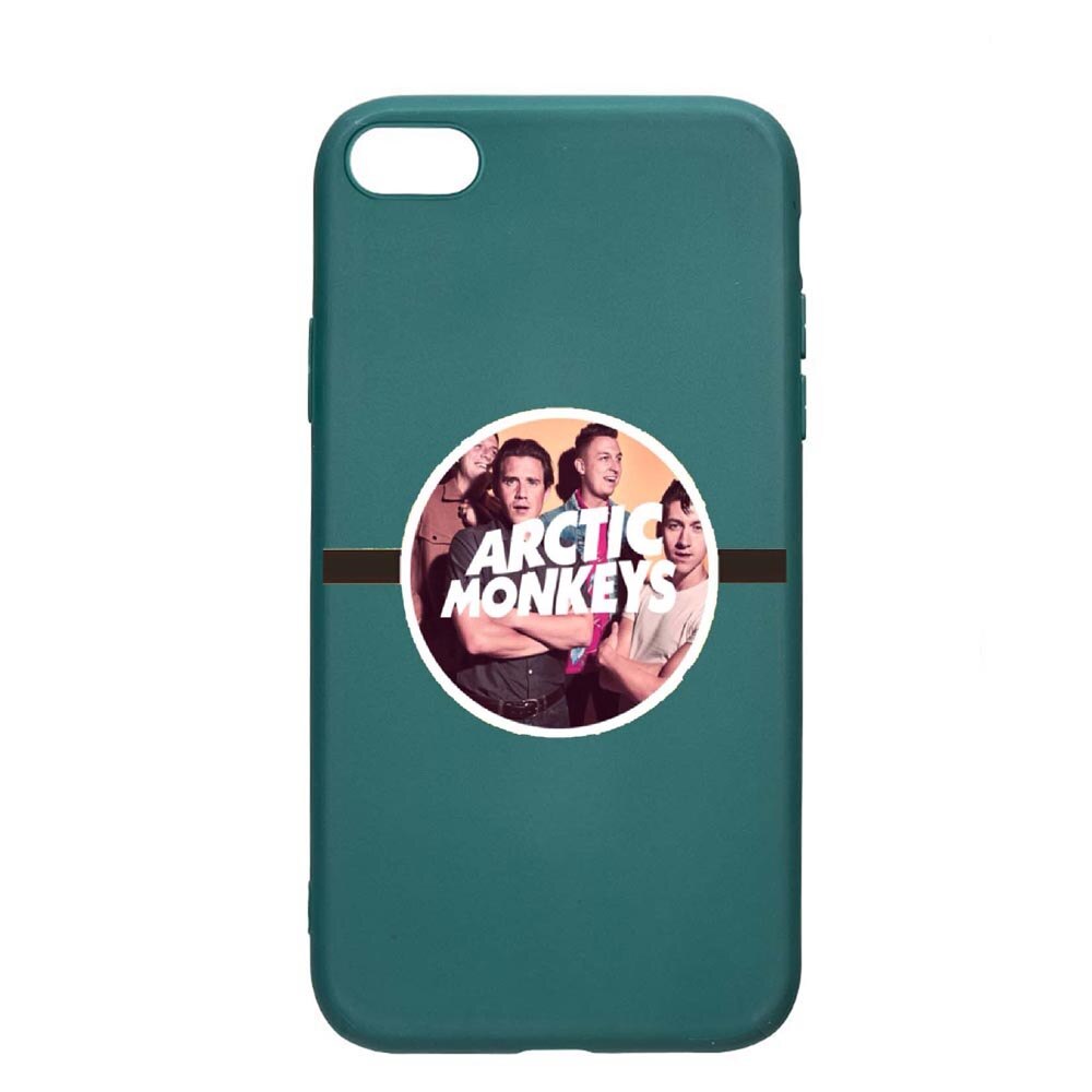 Husa Apple iPhone 6S / 6, Arctic Monkey, rezistenta la uzura, anti-alunecare, din silicon Premium, ForestGreen, FG549