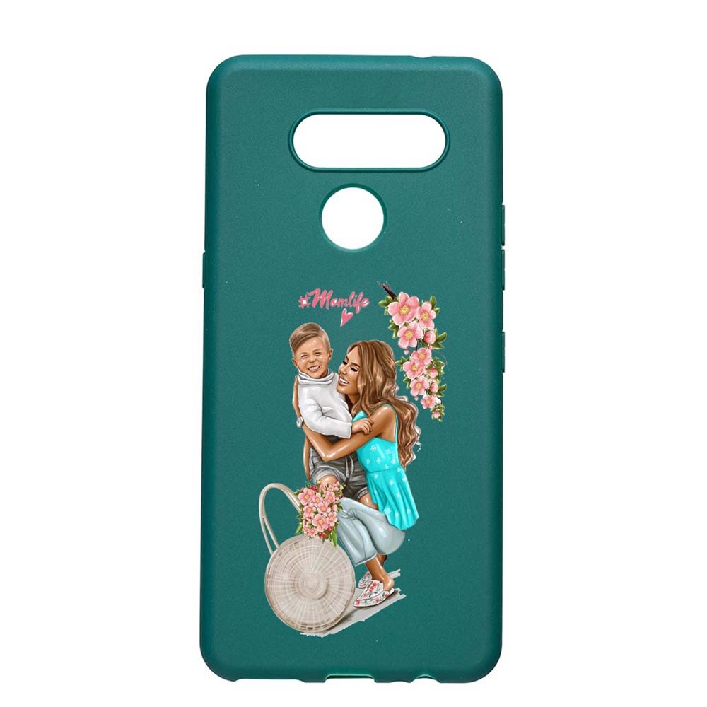 Husa LG K50s, Mom's Life, rezistenta la uzura, anti-alunecare, din silicon Premium, ForestGreen, FG559