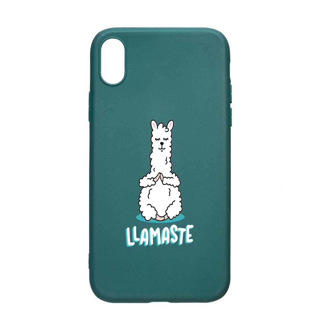 Husa Apple iPhone XR, Llamaste, rezistenta la uzura, anti-alunecare, din silicon Premium, ForestGreen, FG590