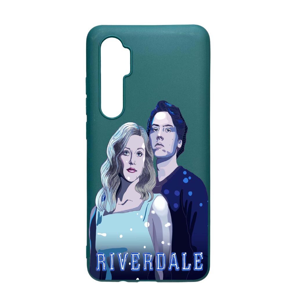 Husa Xiaomi Mi Note 10 Lite, Riverdale, rezistenta la uzura, anti-alunecare, din silicon Premium, ForestGreen, FG614