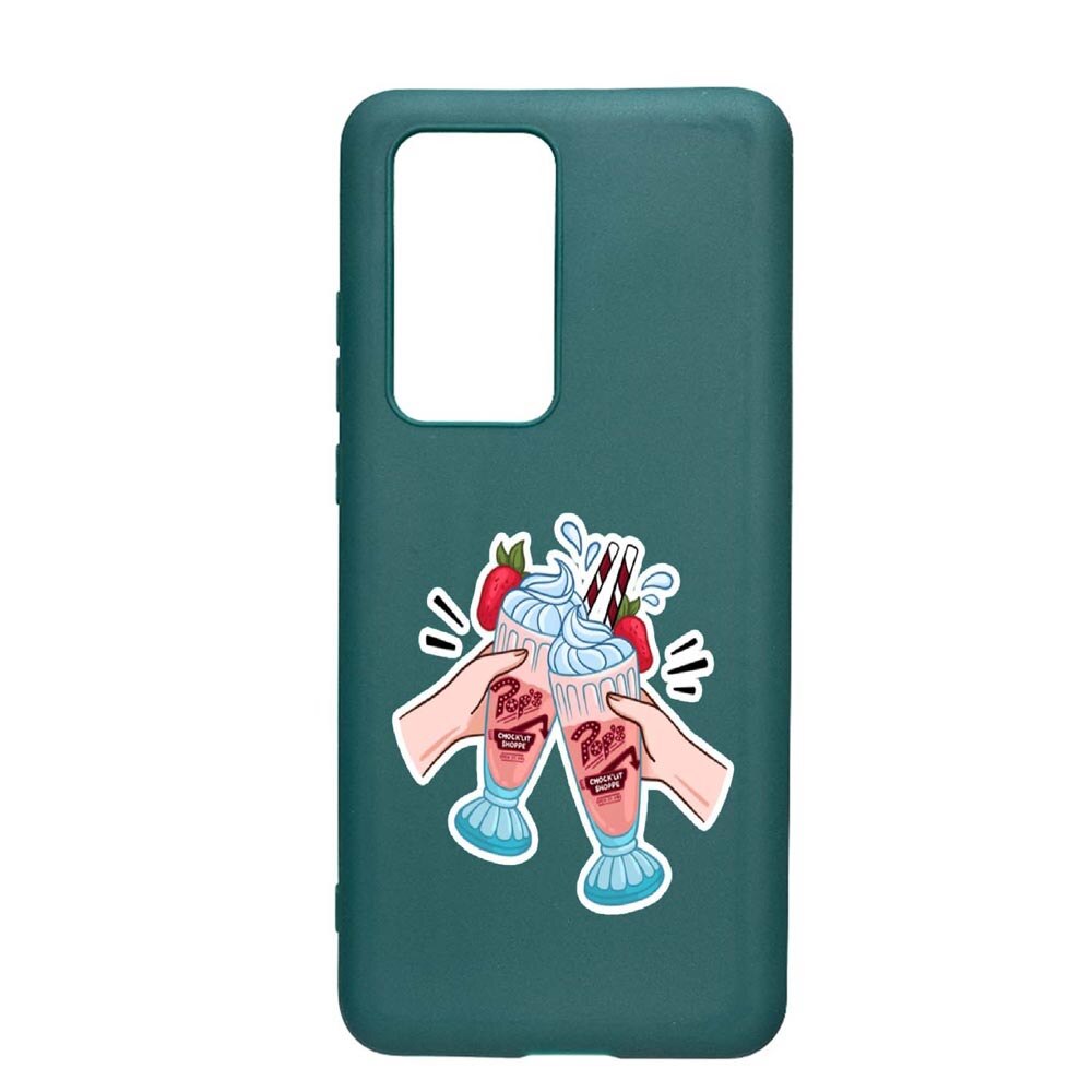 Husa Huawei P40 Pro, Riverdale - Shake, rezistenta la uzura, anti-alunecare, din silicon Premium, ForestGreen, FG613