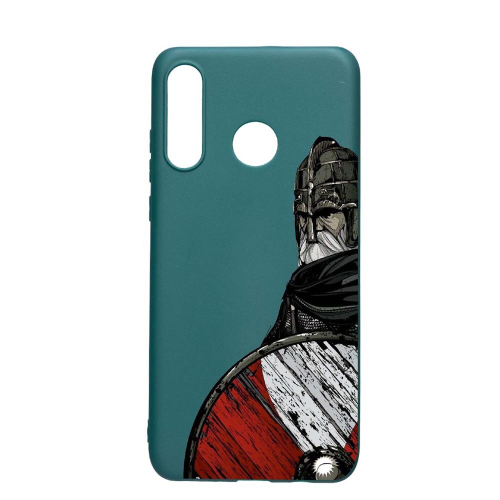 Husa Huawei P30 Lite, Vikings, rezistenta la uzura, anti-alunecare, din silicon Premium, ForestGreen, FG449