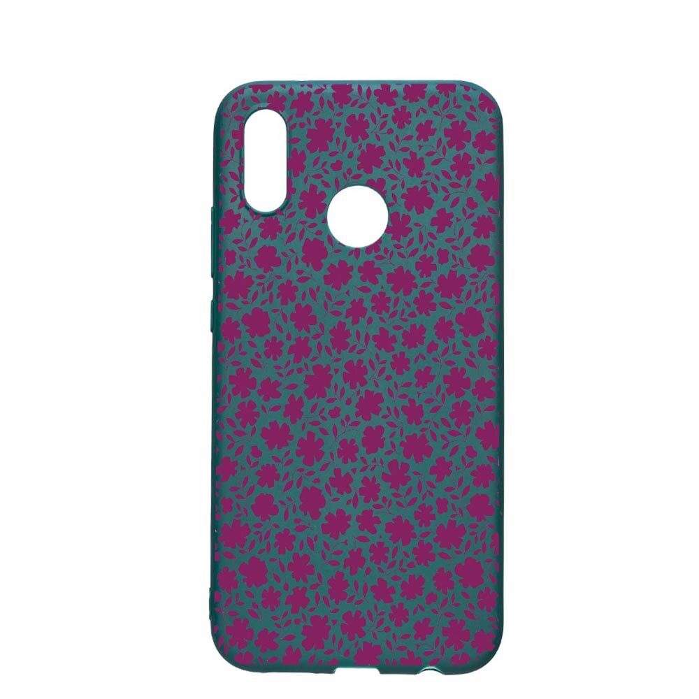 Husa Samsung Galaxy A50, Flowers Pattern, rezistenta la uzura, anti-alunecare, din silicon Premium, ForestGreen, FG627