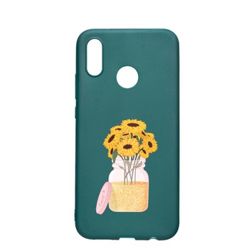 Husa Samsung Galaxy A40, Sunflower, rezistenta la uzura, anti-alunecare, din silicon Premium, ForestGreen, FG639 Husa Samsung Galaxy A40, Sunflower, rezistenta la uzura, anti-alunecare, din silicon Premium, ForestGreen, FG639