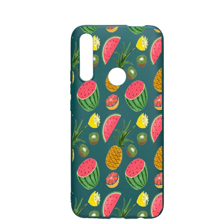 Szilikon védőtok Huawei P Smart Z, Ananas, ForestGreen, FG666