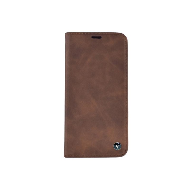 Husa de protectie, Flip Book, compatibila cu Samsung Galaxy M31s, Maro