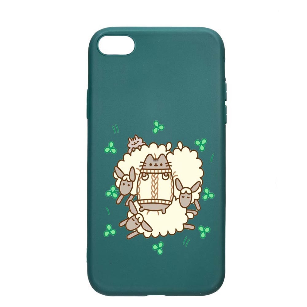 Husa Apple iPhone SE 2 / iPhone 8 / iPhone 7, Rabbits - Lambs, rezistenta la uzura, anti-alunecare, din silicon Premium, ForestGreen, FG692
