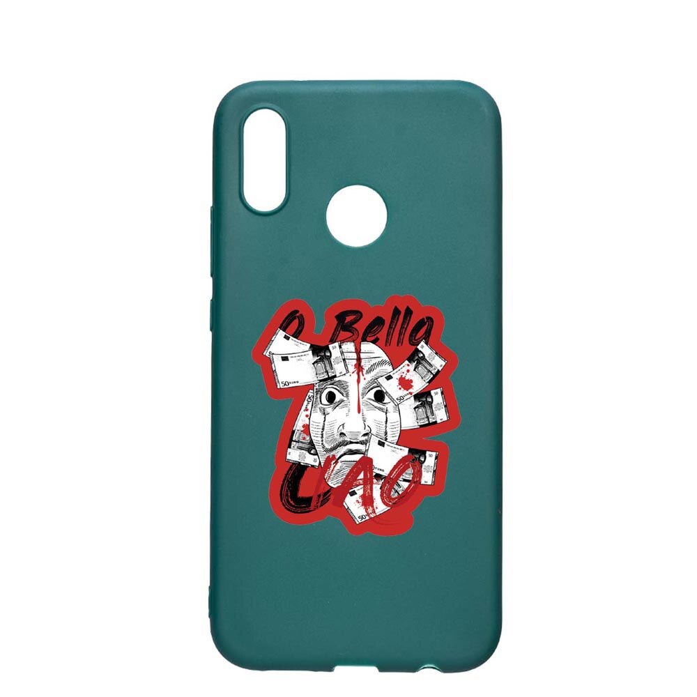 Husa Samsung Galaxy A30s, La Casa De Papel - Ciao Bella, rezistenta la uzura, anti-alunecare, din silicon Premium, ForestGreen, FG716