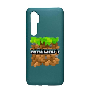 Husa Xiaomi Mi Note 10 Lite, Mincraft, rezistenta la uzura, anti-alunecare, din silicon Premium, ForestGreen, FG726 Husa Xiaomi Mi Note 10 Lite, Mincraft, rezistenta la uzura, anti-alunecare, din silicon Premium, ForestGreen, FG726