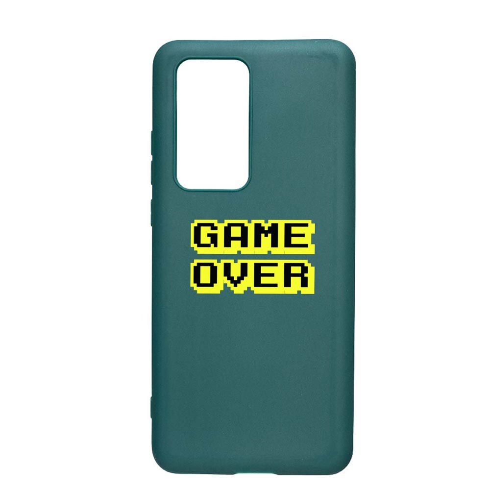 Husa Huawei P40 Pro, Game Over, rezistenta la uzura, anti-alunecare, din silicon Premium, ForestGreen, FG671